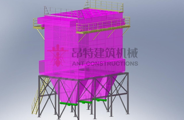 Cement lime central powder dust collector system