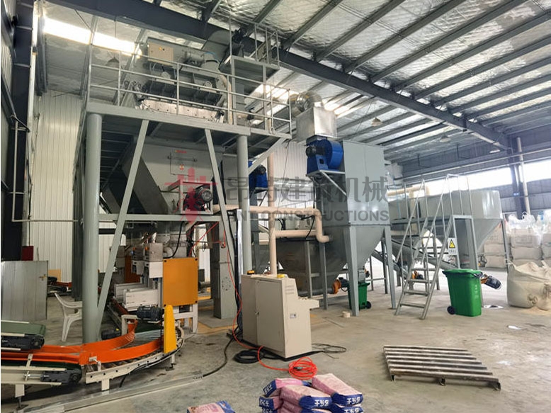 Premix bagged dry mortar all weather mixing production plant